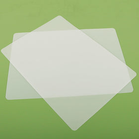 Janeart clear silicone mat on countertop protects surface from heat