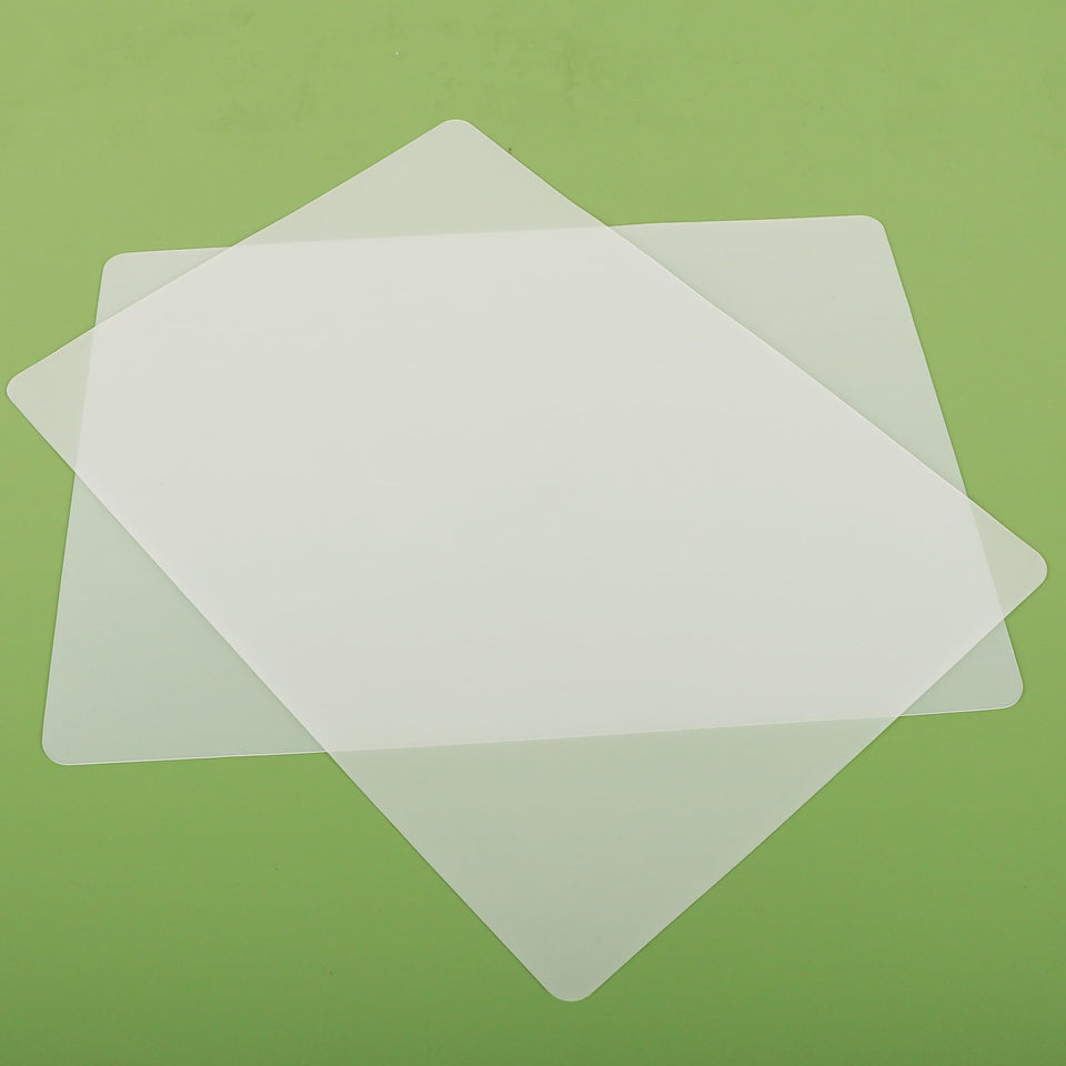 Janeart clear silicone mat on countertop protects surface from heat