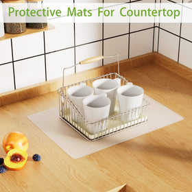 Janeart clear silicone mat provides non-slip stability for kitchen tasks