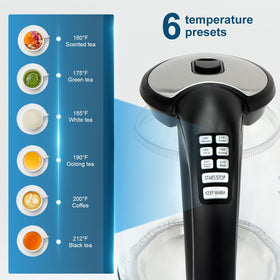 JaneHome kettle base rotates 360° for cord-free serving.