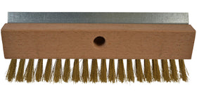 Janico 4004 pizza oven stone brush with bristles removes baked-on residue