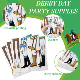 Janlaugh Derby napkins made from strong absorbent paper for quick cleanups