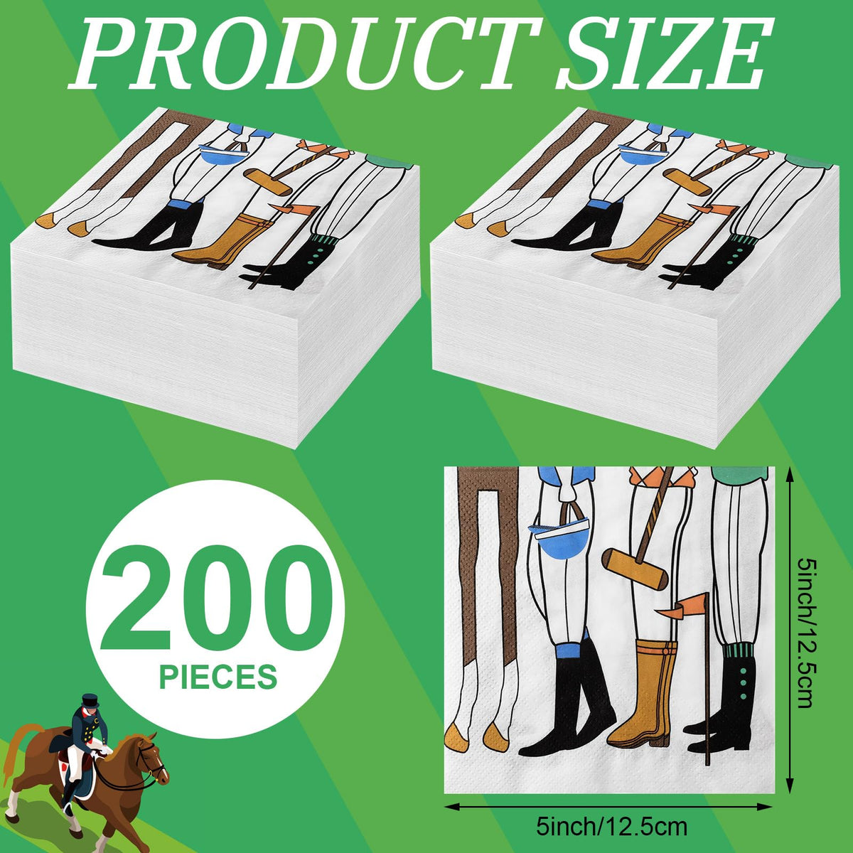 Janlaugh Derby napkins showcasing distinctive derby design for events