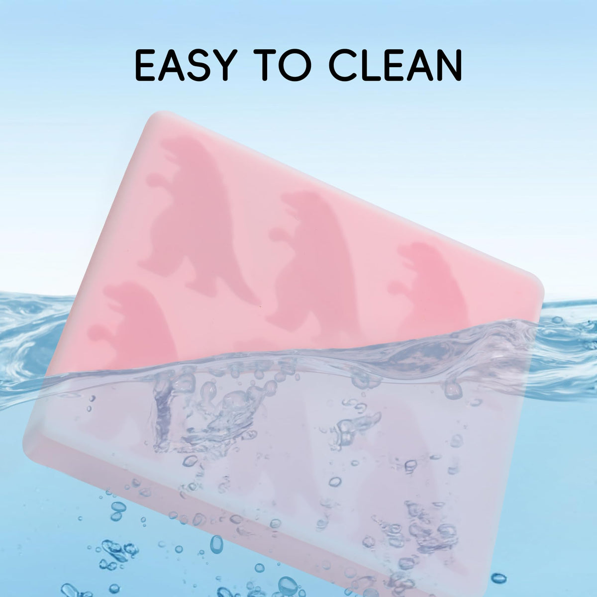 JANLOVE easy-release silicone mold preserves cube shape after freezing
