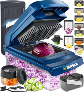 JANSKA UltraChop 12-blade set for fast, precise dicing and slicing.