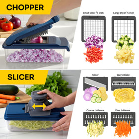 JANSKA UltraChop dicer makes onion and pepper prep easy.