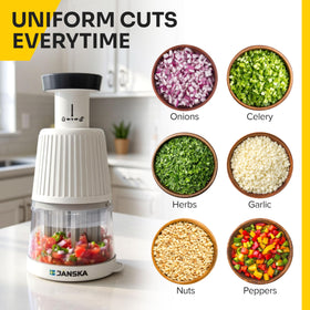 JANSKA UltraChop easy-clean design wipes down quickly after use.