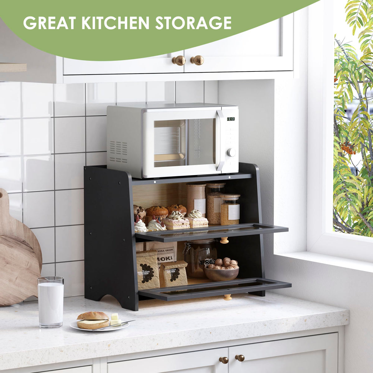 JANSNIMEN farmhouse design blends with rustic or modern kitchens.