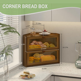 JANSNIMEN bread box window for easy visibility of contents.