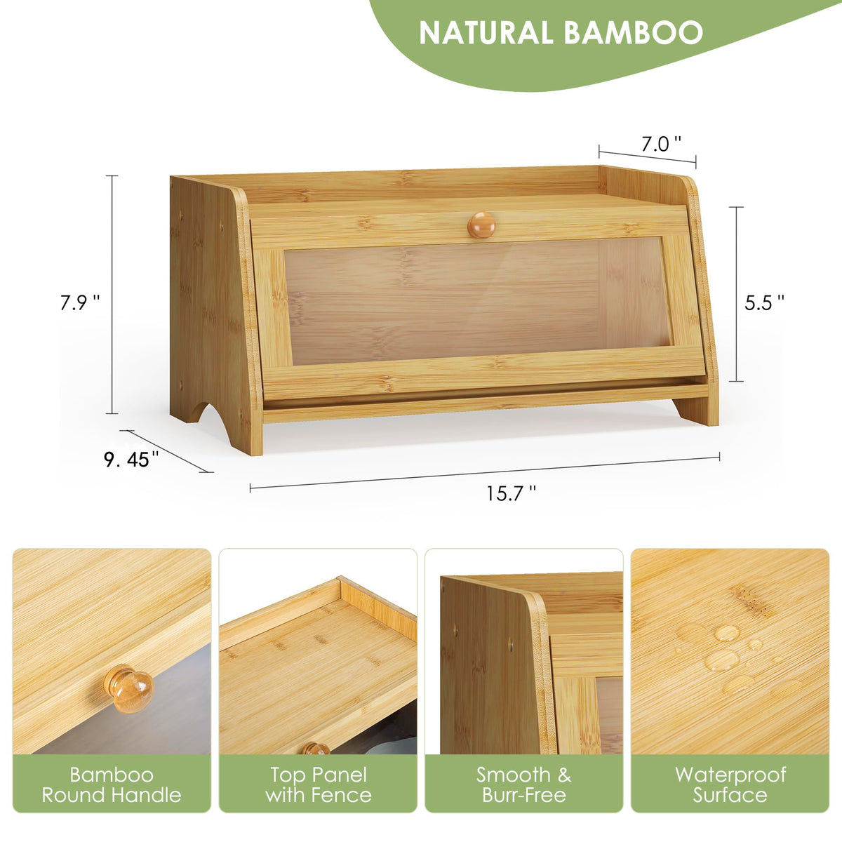Jansnimen natural bamboo material highlights sturdy, eco-friendly construction.