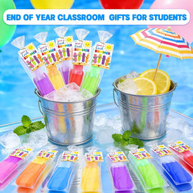 JANYUN popsicle sleeves with gift cards and bags for party favors.