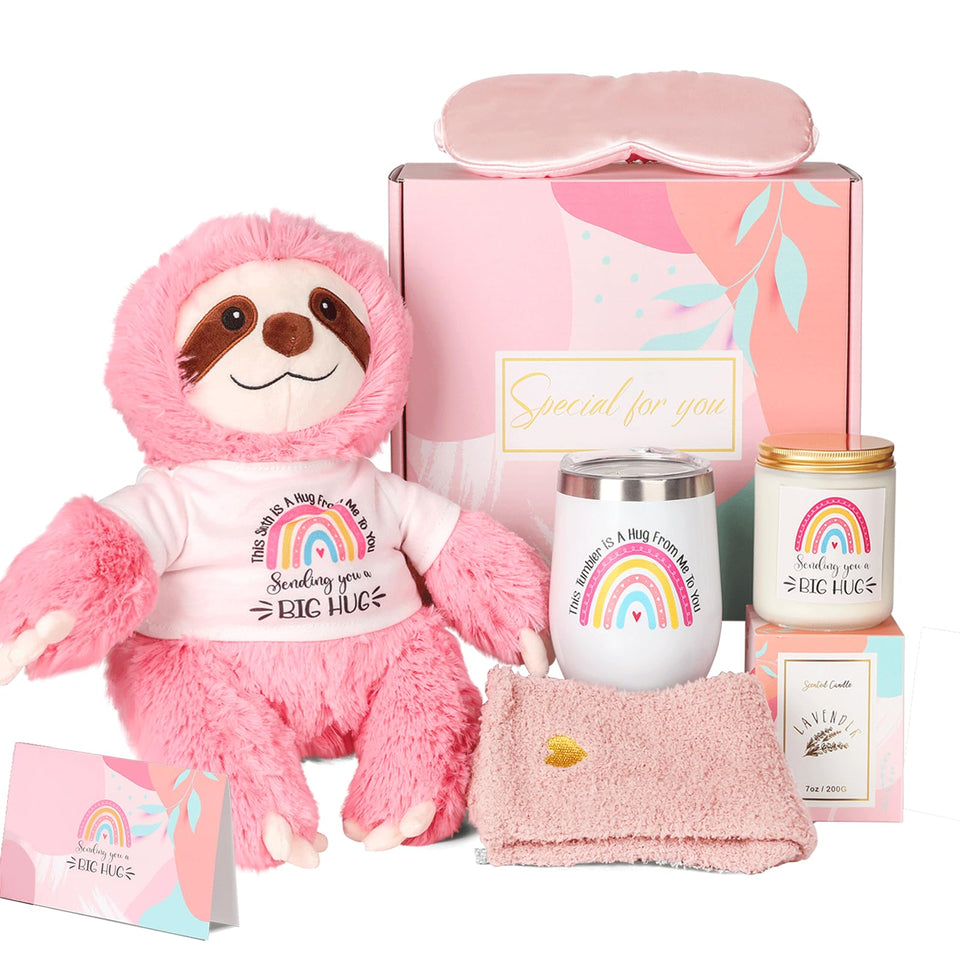 JAJOAGIA Get Well Sloth Gift image shows a comforting 12-inch plush ready for teen recovery.
