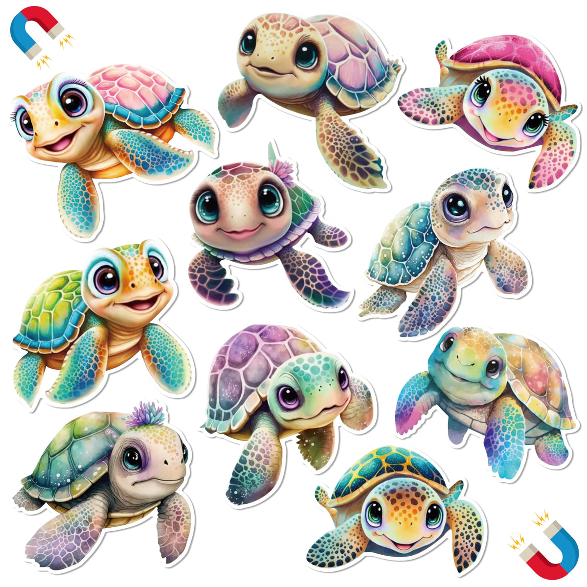 JAPBOR sea turtle magnets on door add vibrant cruise decor