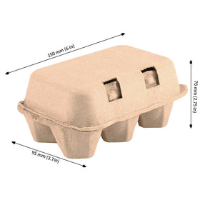 JAPCHET six-count egg holder protects eggs during market sale