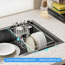 JAQ kitchen-organizer design helps tidy dishes, pots, and pans.