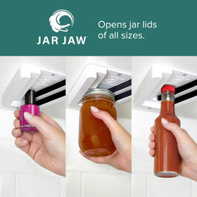 Jar Jaw mounted installation with adhesive and screws for secure setup