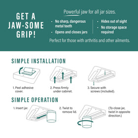 Jar Jaw in one-handed use showing effortless access for daily tasks