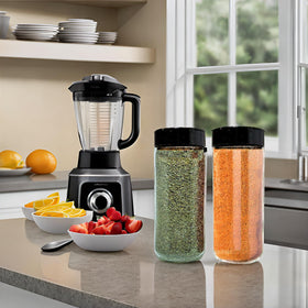 JARMING COLLECTIONS clear design keeps spices visible for selection.