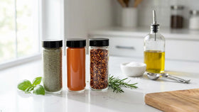 JARMING COLLECTIONS easy-scoop shaker promotes precise seasoning.