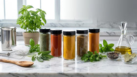 JARMING COLLECTIONS large 16oz containers store salt, pepper, and blends.