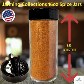 JARMING COLLECTIONS tall spice jars fit neatly in drawers and cabinets.