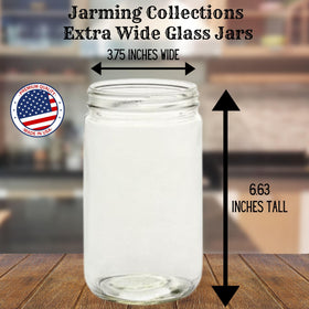 JARMING COLLECTIONS dishwasher-safe jar for effortless cleaning and reuse.