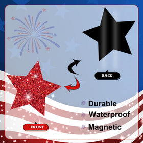JarThenaAMCS Independence Day magnet set enhances door décor on magnetic surfaces.