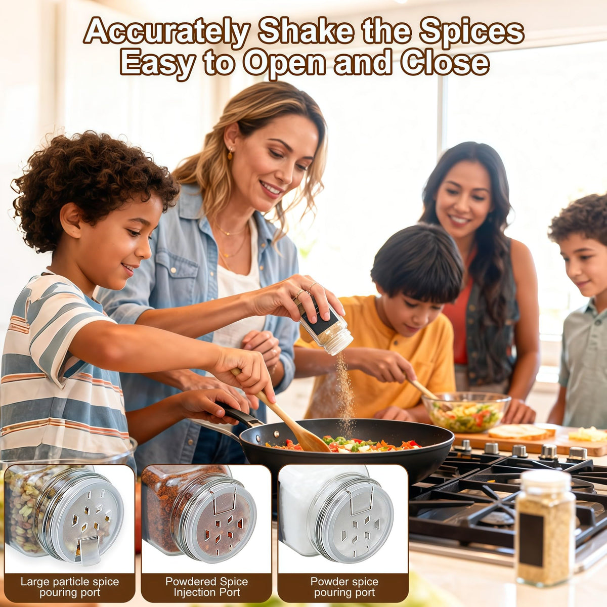 JarXSUN drawer organization idea with uniform spice jars.