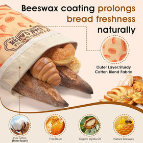 Jasiboona sourdough loaf inside the bag highlighting freshness.