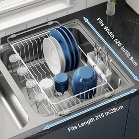 JASIWAY dish drying rack compact size fits small kitchens and saves space