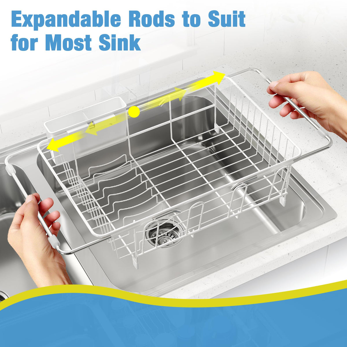JASIWAY dish drying rack countertop use in compact kitchen helps air-dry utensils