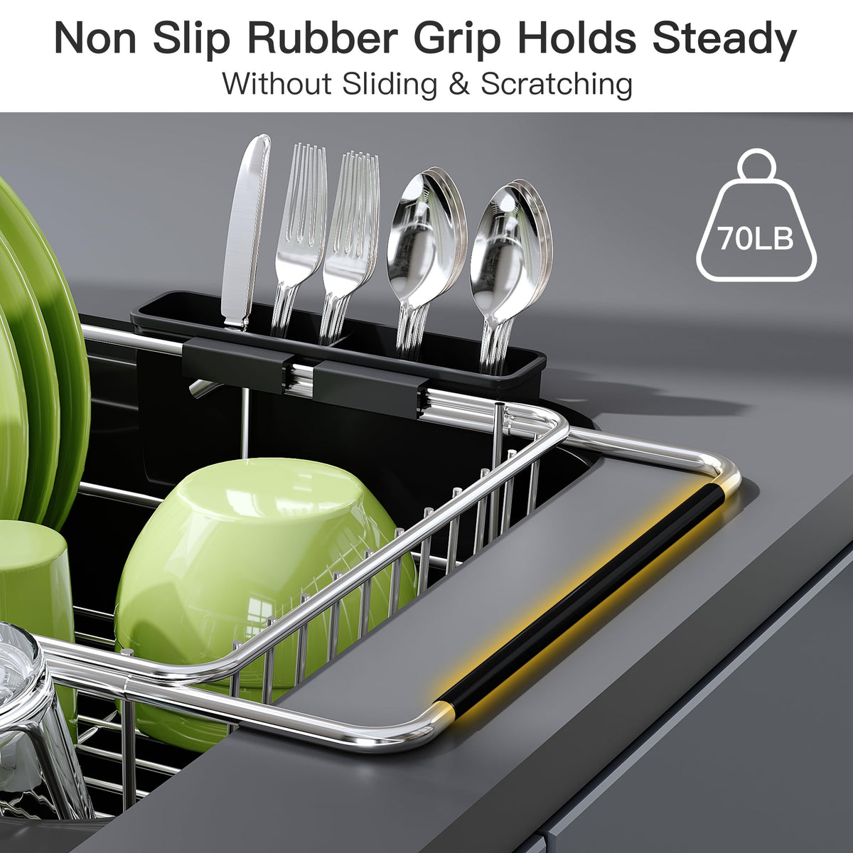 JASIWAY easy-clean rack wipes clean to maintain its shine.