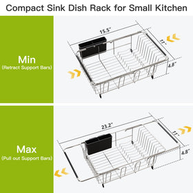 JASIWAY open-grid design drains directly into the sink for faster air drying.