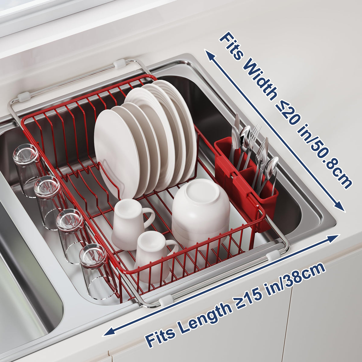 JASIWAY preinstalled sink drainer, tool-free setup for quick use.