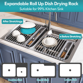 JASIWAY roll-up rack built with 304 stainless steel and silicone edges