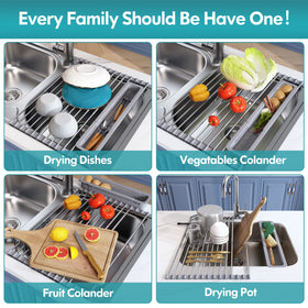 JASIWAY roll-up rack in multifunction use as dish rack and cooling surface