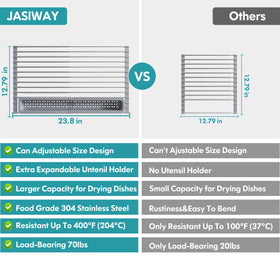 JASIWAY roll-up rack over-sink cover saving counter space