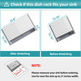 JASIWAY roll-up rack with removable utensil holder for organized drying