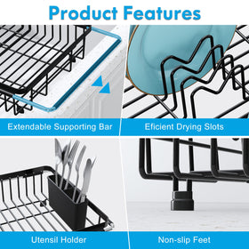 JASIWAY non-slip feet protect sinks while keeping the rack stable
