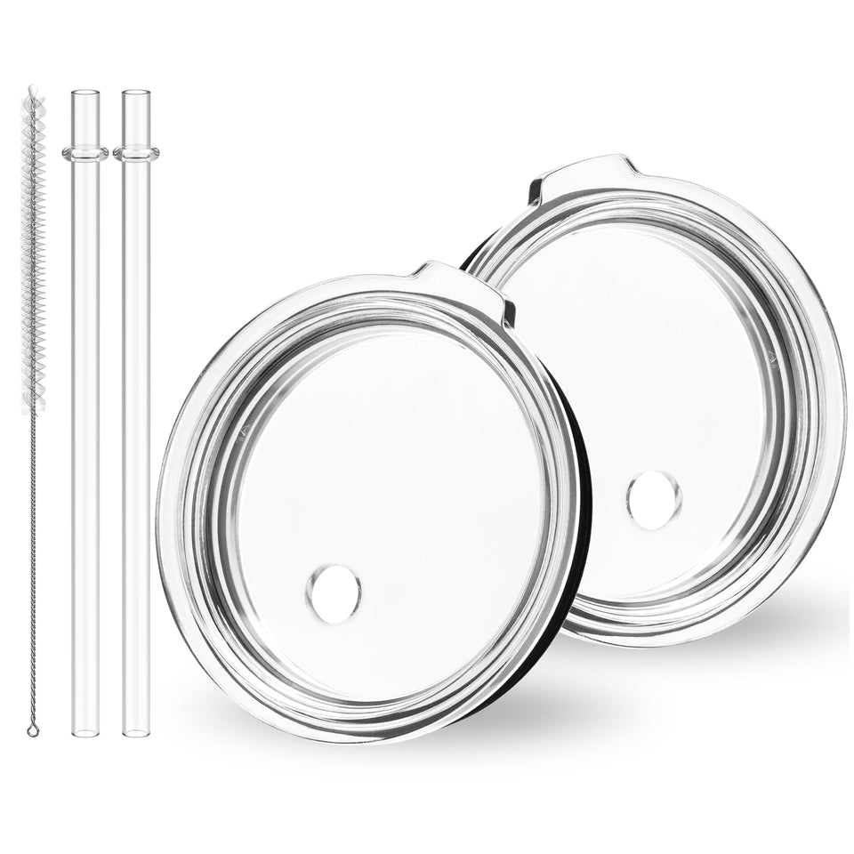 JaunniQir 30oz tumbler lid with straw for YETI compatibility, easy sipping.