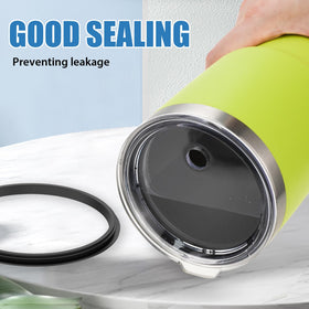JaunniQir straw cleaning brush included for easy maintenance.