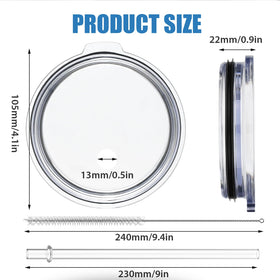 JaunniQir transparent lid lets you check drink status without opening.