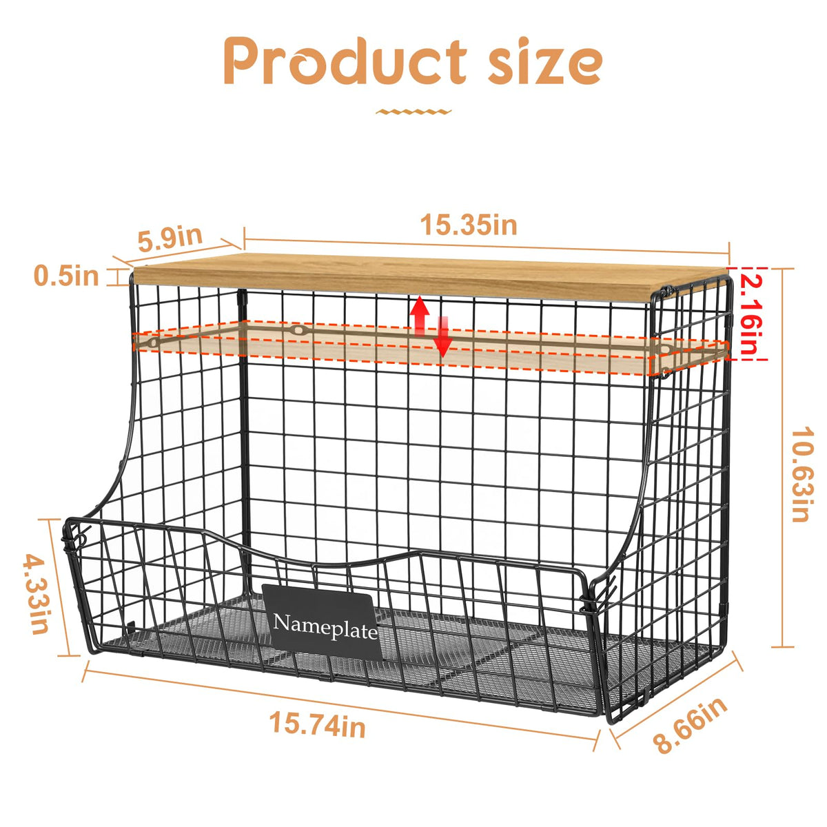 Jautokerdar countertop organizer set for pantry, bathroom, or coffee bar