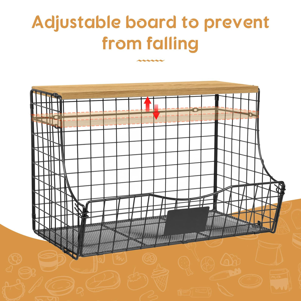 Jautokerdar potato and onion storage bin keeps produce organized