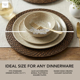 ChargeIt table setting with napkin rings and menus for refined dining.