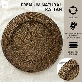 ChargeIt warm finish enhances farmhouse, coastal, and boho table decor.