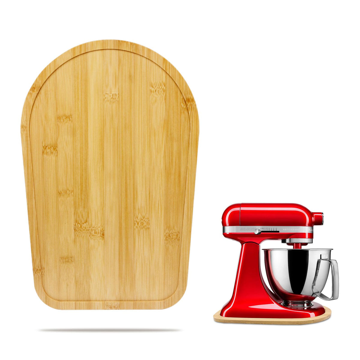 JAYOBGO bamboo mat for tilt head mixer ensuring smooth repositioning