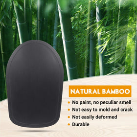 Jayobgo bamboo slider mat for tilt-head 4.5-5 Qt mixers enables easy repositioning.