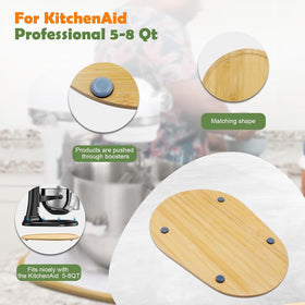 JAYOBGO durable natural bamboo texture — enhances kitchen decor while protecting countertops.