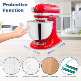 Bottom slider protects countertops from scratches during transfer